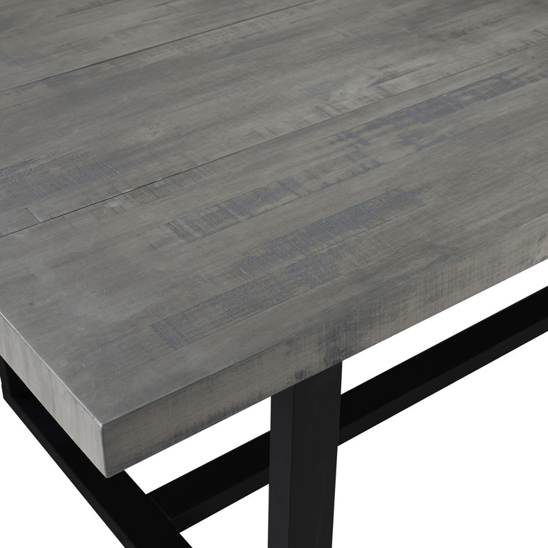 Neely Distressed Solid Wood Dining Table