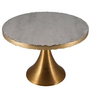 marble cake stand wayfair