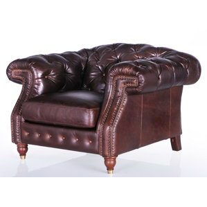 Erandi Top Grain Classical Armchair by..