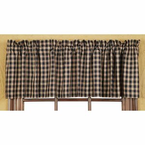 Authier Plaid Lined Curtain Valance