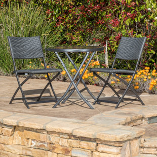 Wrought Iron Patio Bistro Set Wayfair Save