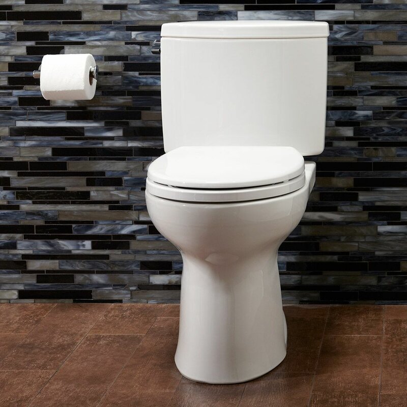 Toto Drake II 1.28 GPF Elongated Two-Piece Toilet & Reviews | Wayfair