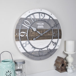 Shabby Chic Clocks Wayfair Shabby Wood 16 Wall Clock