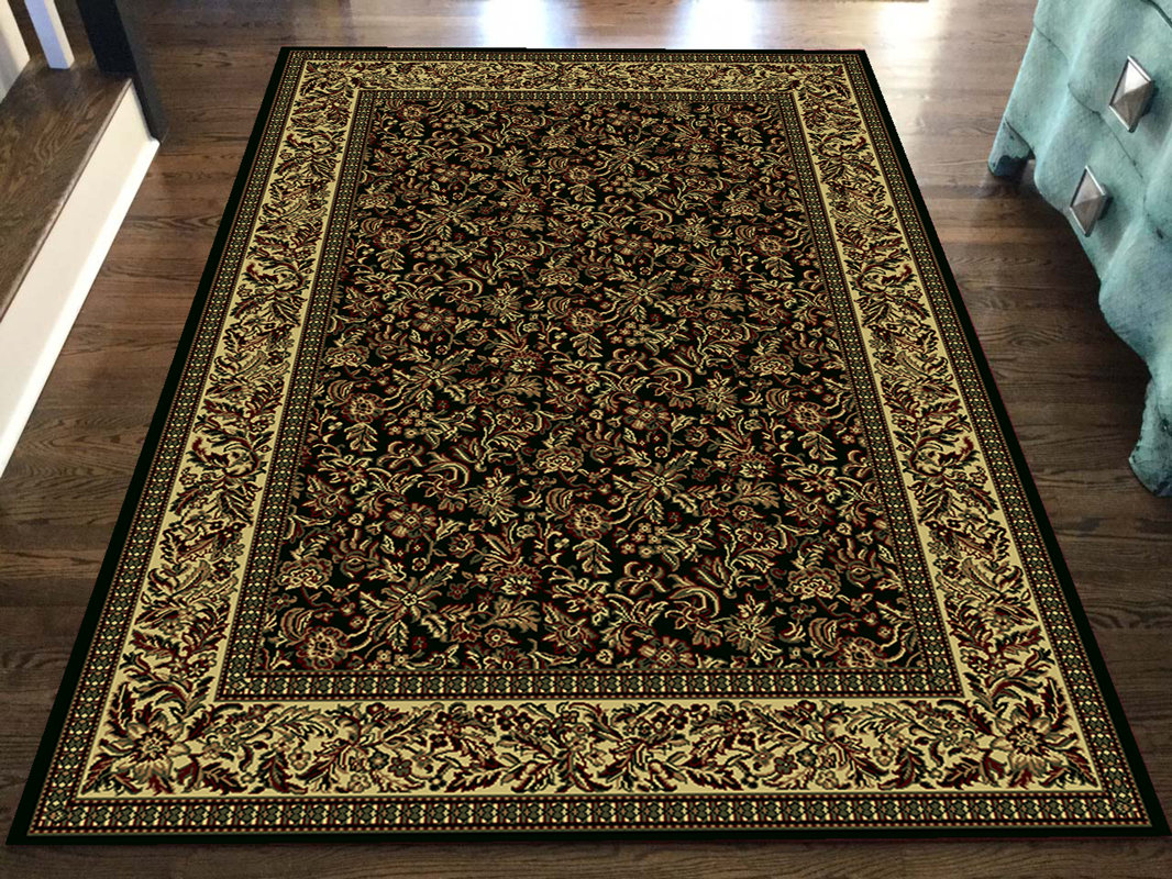 Threadbind Columbus Black/Tan Area Rug & Reviews Wayfair