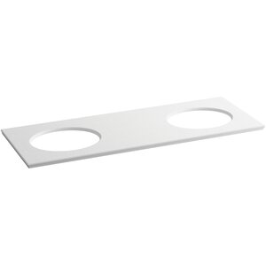 Solid/Expressions 61 Double Bathroom Vanity Top