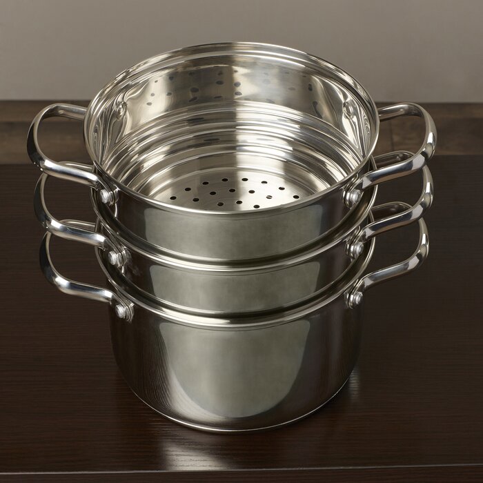 Cook N Home 4 Piece Stainless Steel Multi Pot Set & Reviews | Wayfair