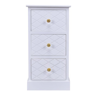 White Round Bedside Table Wayfair Quickview