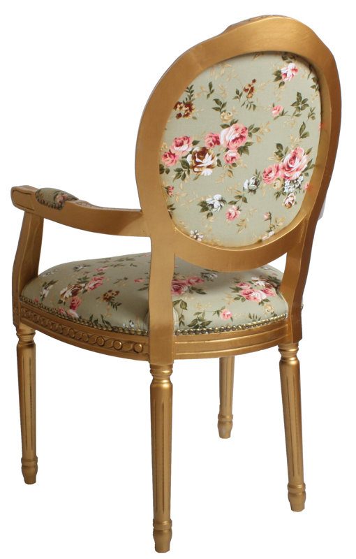 Derry's Louis Floral Upholstered Dining Chair & Reviews Wayfair.co.uk