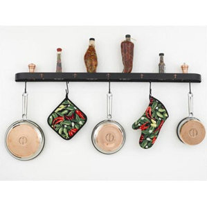 Wall Hanging Pot Rack half round pot racks you'll love | wayfair Wall Hanging Pot Rack half round pot racks you'll love | wayfair
