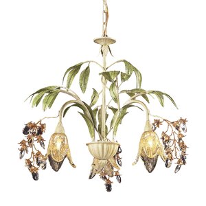 Evelyne 3-Light Shaded Chandelier