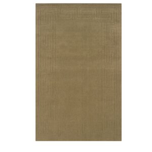 Hand-Woven Beige Area Rug