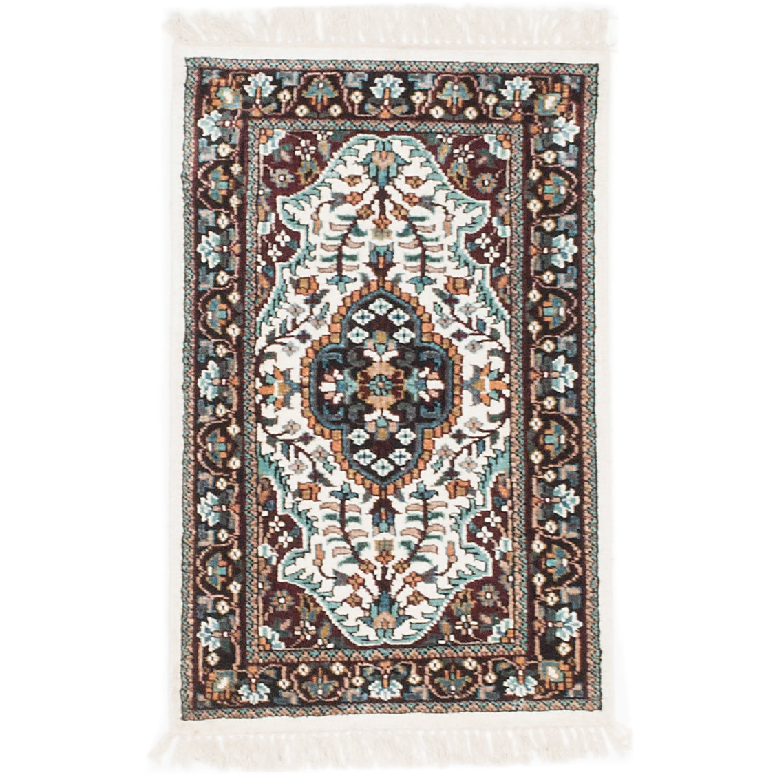ECARPETGALLERY Kashmir Kerman HandKnotted Area Rug Wayfair