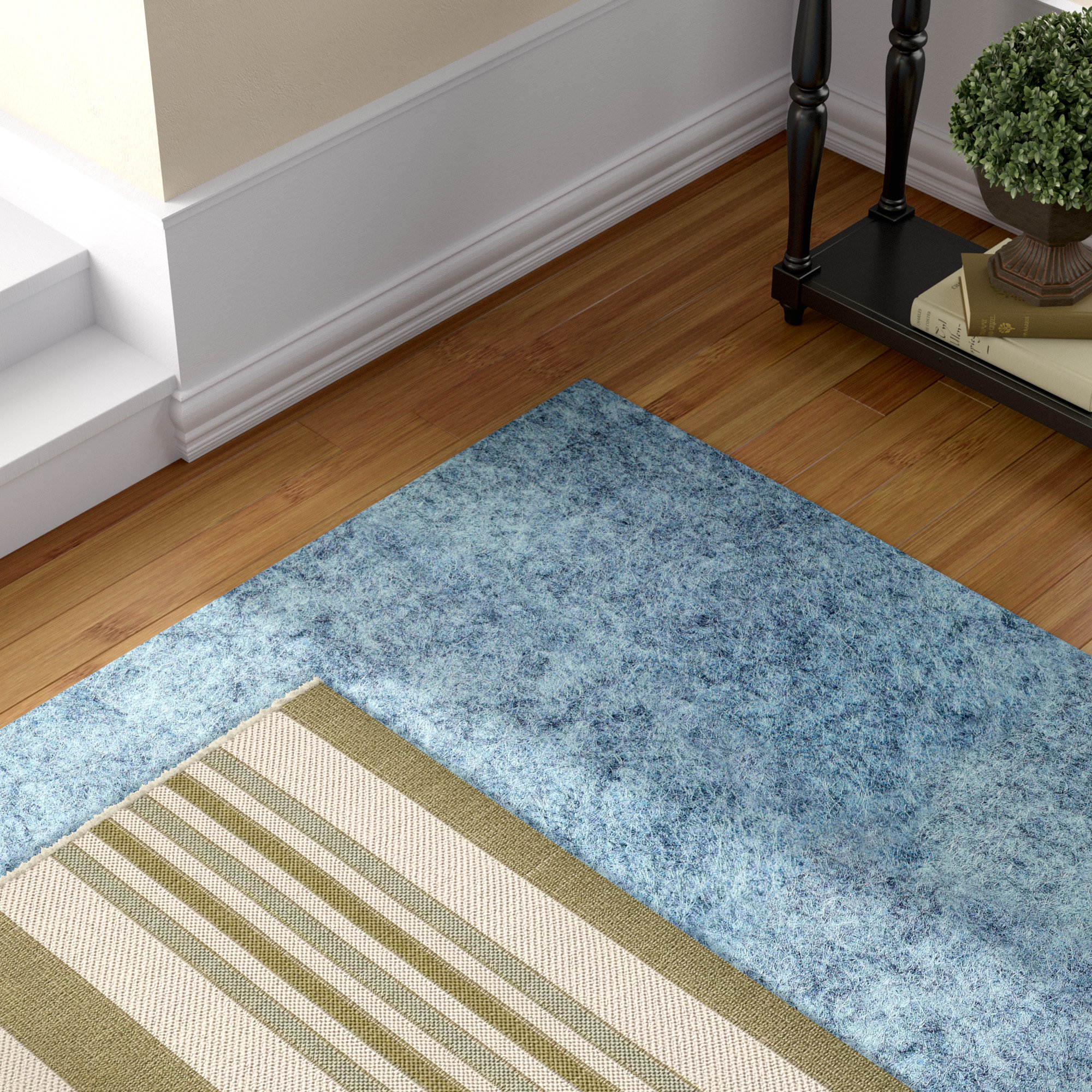 Rugpadusa Plush Fiber Extra Thick Felt Rug Pad Reviews Wayfair