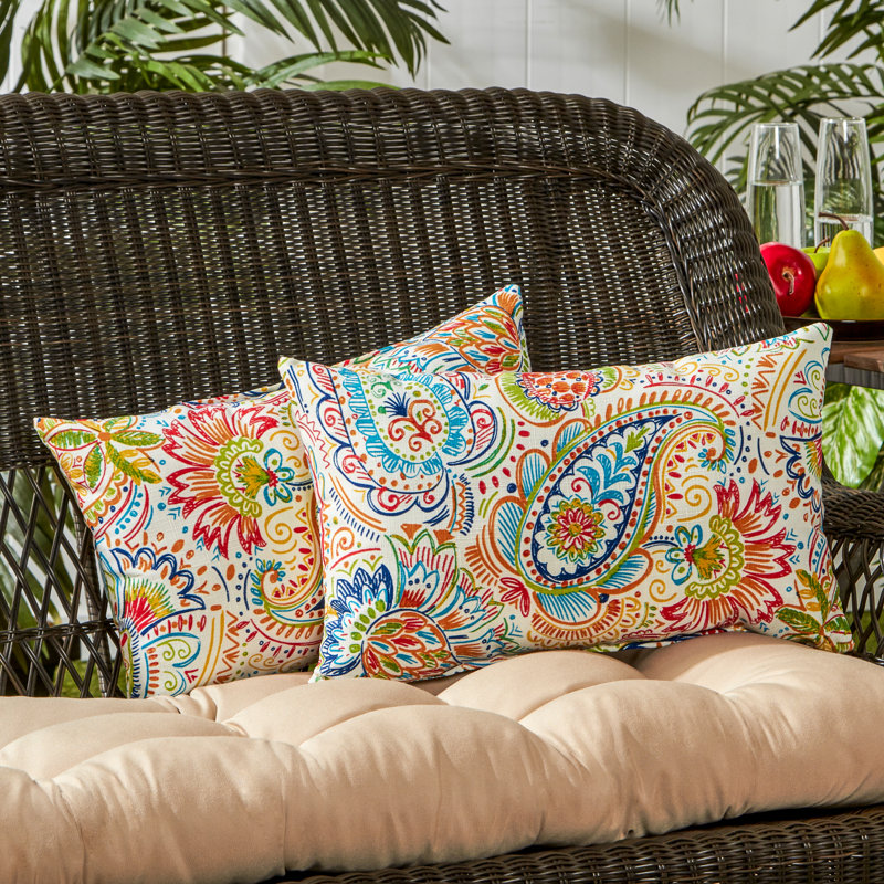 Greendale Home Fashions Outdoor Lumbar Pillow Reviews Wayfair