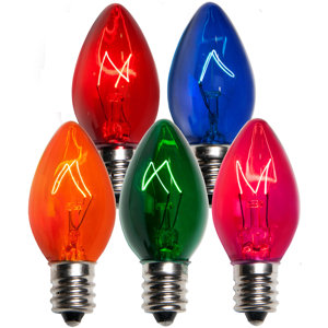 C7 Triple Dipped Transparent Bulb (Set of 25)