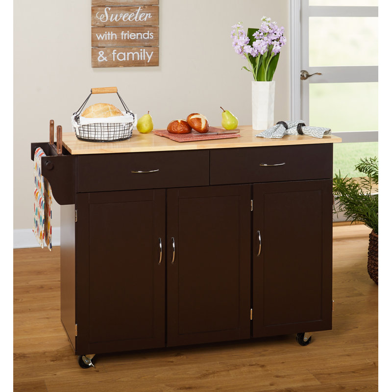 Sayers Kitchen Island With Wood Top Sayers Kitchen Island With Wood Top