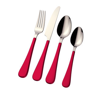 Red Flatware Sets You Ll Love Wayfair Quickview