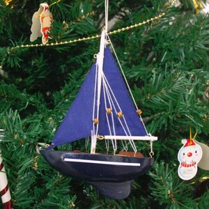 Sea Sailboat Christmas Ornament