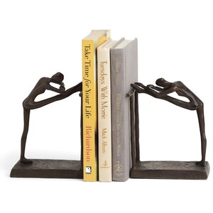 Contemporary Stretch Metal Book Ends