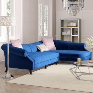 Navy Blue Sectional Wayfair Quickview Navy Blue