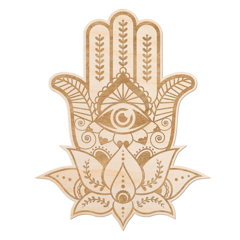 Woodums Hamsa Hand Engraved Wood Wall Décor Wayfair Hamsa Hand Engraved Wood Wall Décor