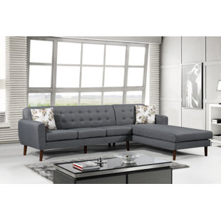 Knightsbridge Tufted Sectional Wayfair Quickview