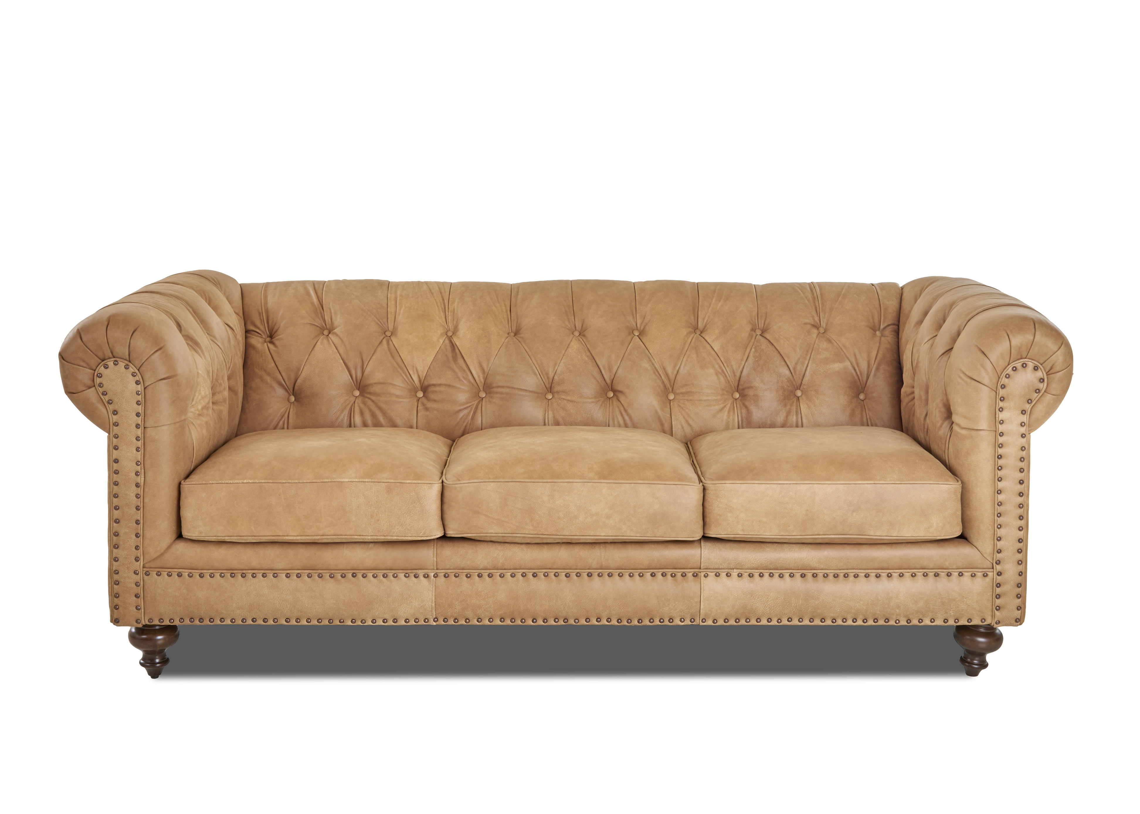 Kavya Leather Chesterfield Sofa