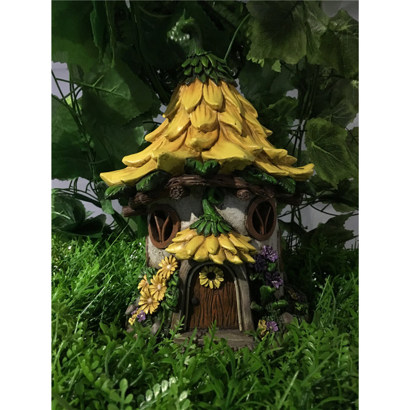 sunflower fairy garden statue
