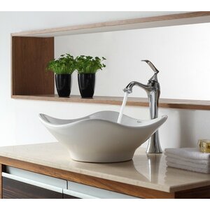 Bathroom Combos Ceramic Specialty Vessel Bathroom Sink with Faucet