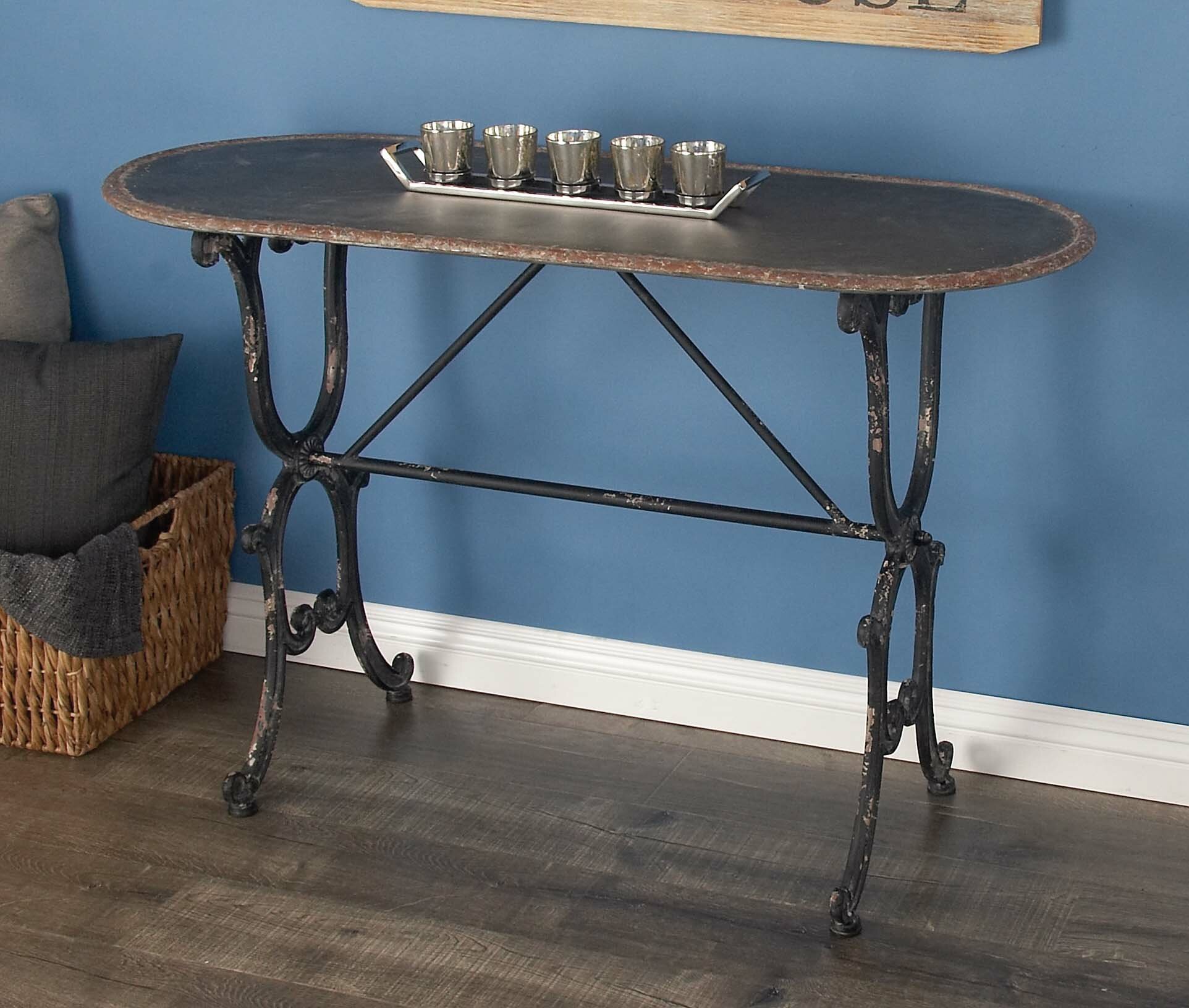 Crestline Metal Console Table