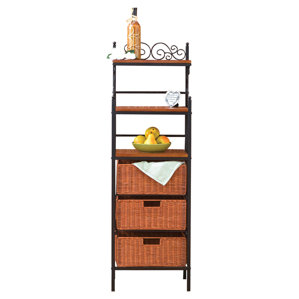 Front Street Storage 3 Drawer Baker's Rack by Red Barrel Studio
