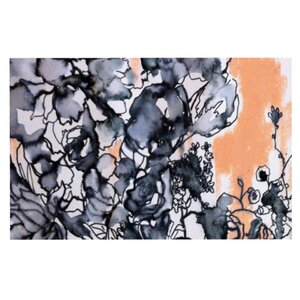 Sonal Nathwani 'Inky Bouquet' Doormat