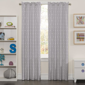 Carolyn Super Star Blackout Rod Pocket Single Curtain Panel