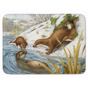 Otter Playtime Memory Foam Bath Rug
