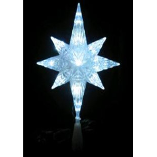 Outdoor Bethlehem Star Wayfair Led Lighted Crystal Bethlehem Star Christmas Tree Topper