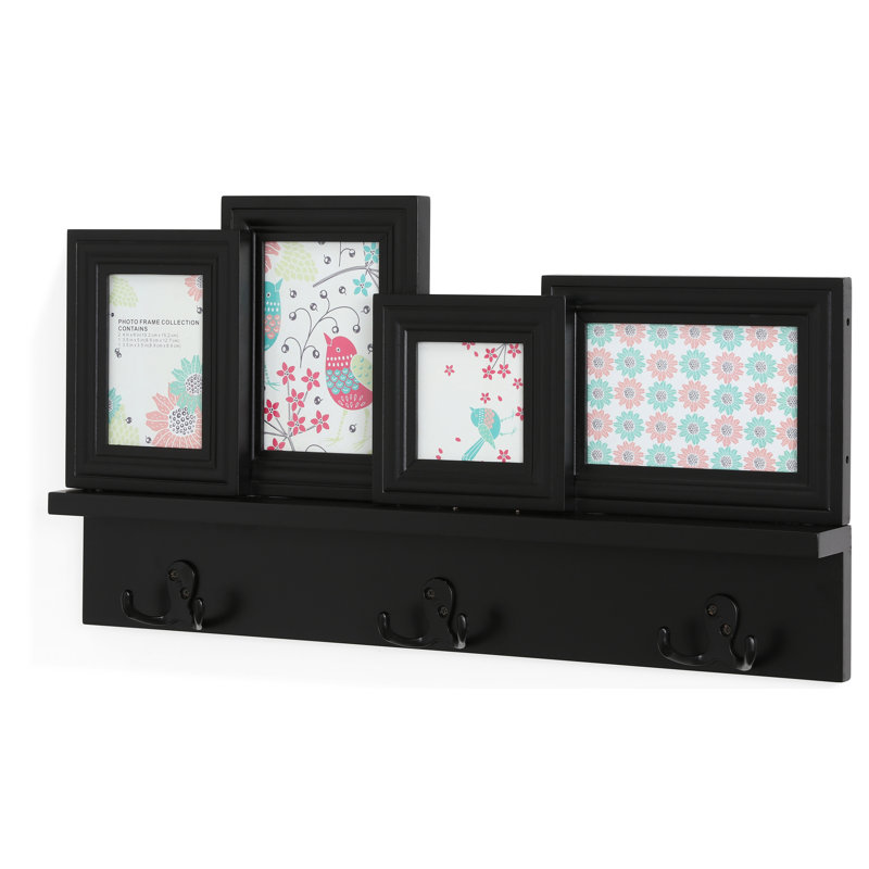 Charlton Home Greensboro Hanging Hooks With Built In Photo Frames Charlton Home Greensboro Hanging Hooks With Built In Photo Frames Wall Mounted Coat Rack Reviews Wayfair