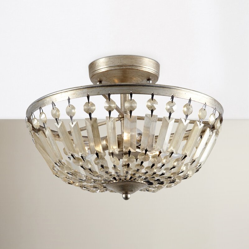 Alcott Hill Ellicott Mills 3-Light Semi Flush Mount ...