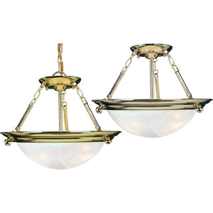 Lunar 2-Light Pendant or Semi Flush Mount