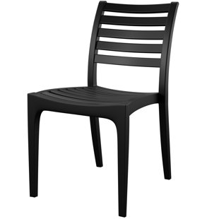Modern Contemporary Dining Chairs For Heavy People Allmodern Melissus Stacking Patio Dining Chair Set Of 2
