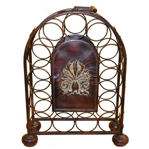 Natalya Metal 13 Floor Wine Bottle Rack by Bloomsbury Market