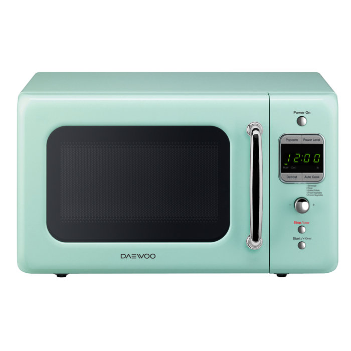 Daewoo Retro 17 6 0 7 Cu Ft Countertop Microwave Reviews Countertop Microwave
