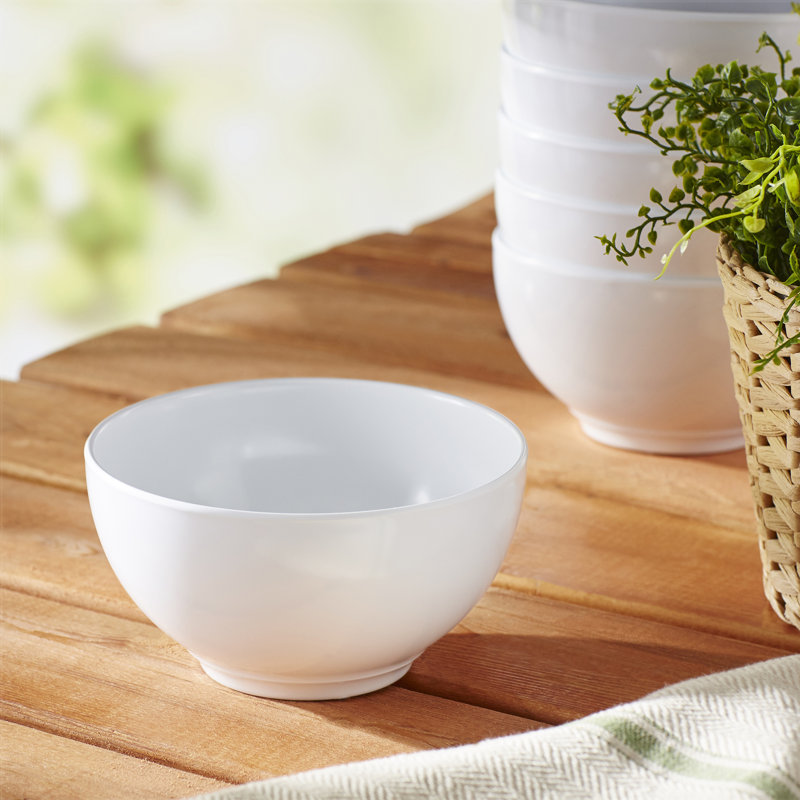 Reston Lloyd Calypso Basics Melamine Bowl in White (Set of 6) & Reviews