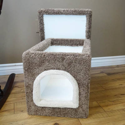 New Cat Condos Premier Litter Box Enclosure Reviews Wayfair Premier Litter Box Enclosure