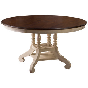 6 Seat Round Kitchen Dining Tables You Ll Love Wayfair Alise Extendable Solid Wood Dining Table