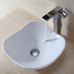 Ceramic Ceramic Circular Vessel Bathroom Sink