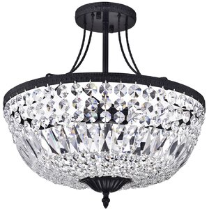 3-Light Semi Flush Mount