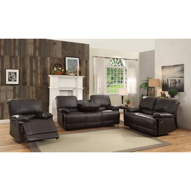 Andover Mills Edgar Double Reclining Sofa & Reviews Wayfair