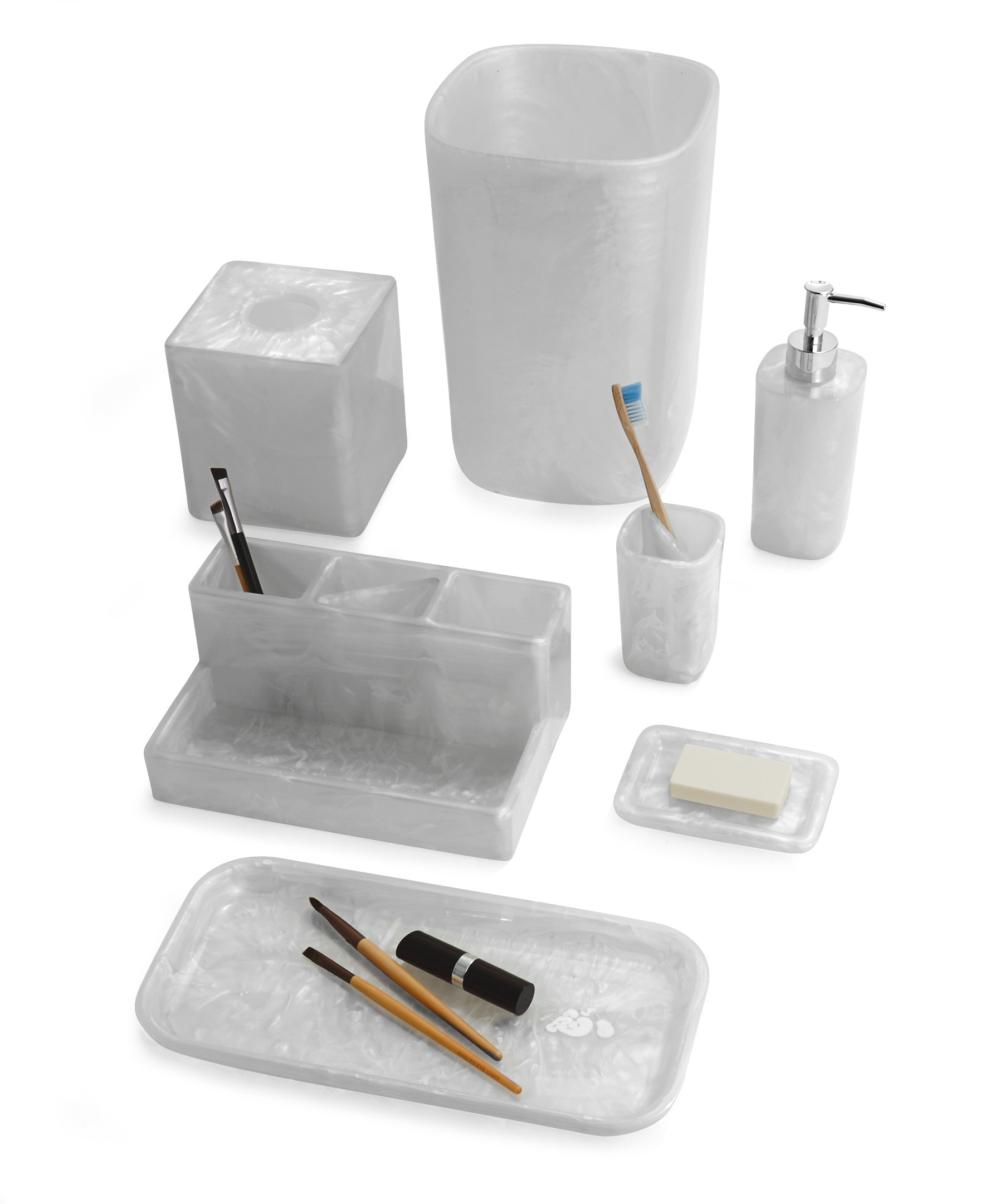 Paradigm Trends Murano 7Piece Bathroom Accessory Set Wayfair