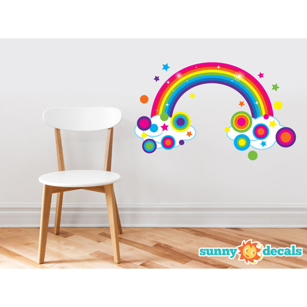 Sunny Decals Rainbow Fabric Wall Decal & Reviews Wayfair