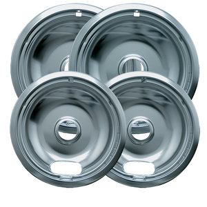 4 Piece Cooktop Style A Plug-in Electric Range Drip Pan Set